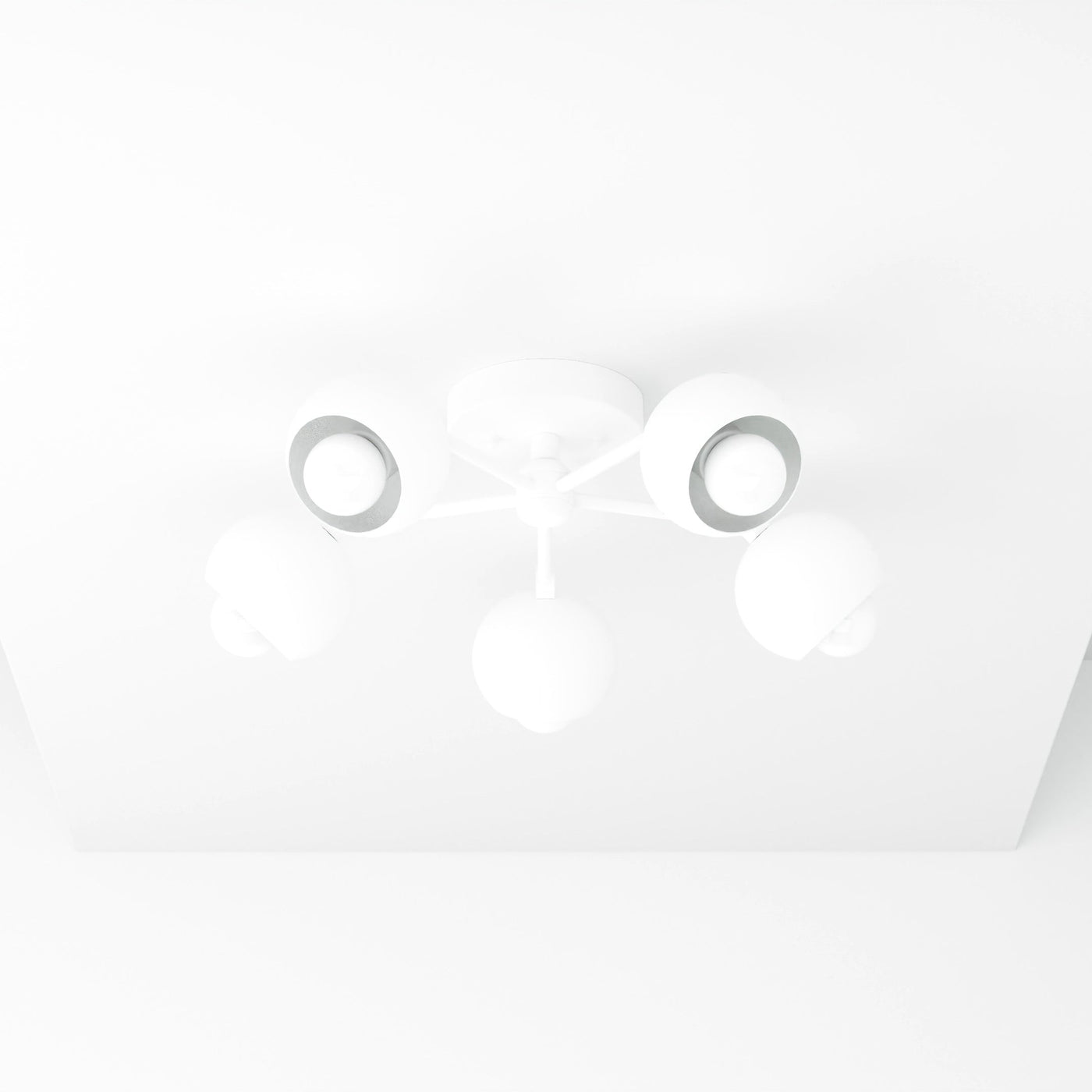 Modesto - Five Light Semi Flush Fixture