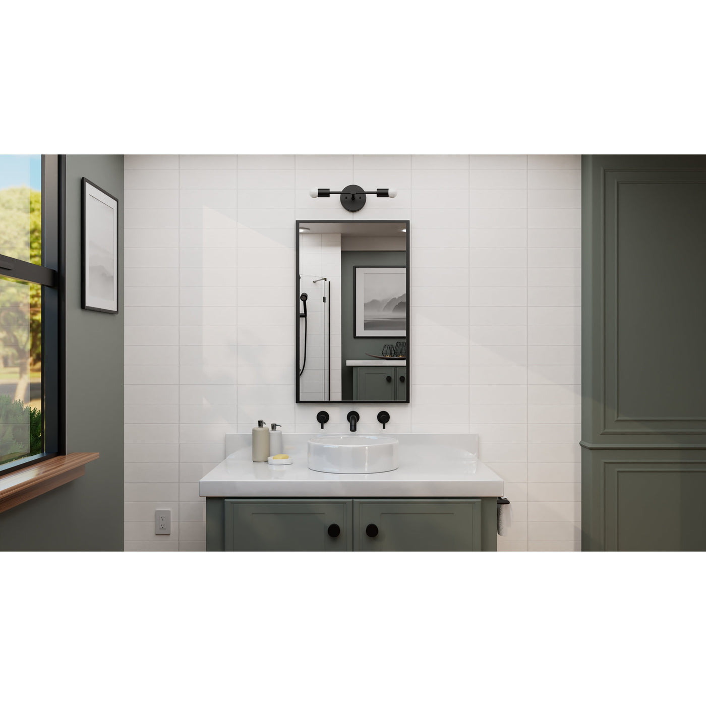 Artesia - Two Light Bathroom Sconce Vanity - Illuminate Vintage