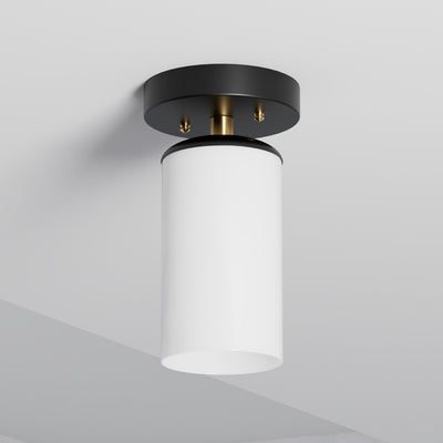 York - Single Light Semi Flush Fixture - Illuminate Vintage
