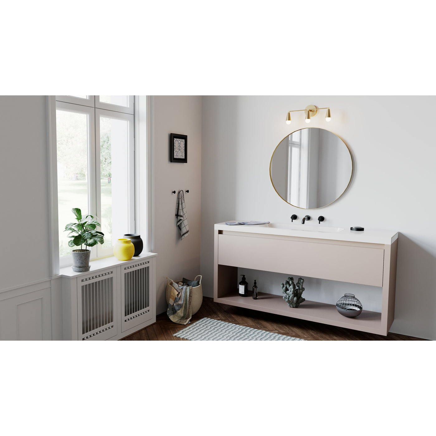Aurora - Three Light Bathroom Vanity