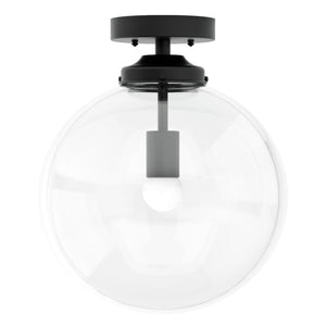 Claremont - Single Light Semi Flush Fixture - Illuminate Vintage