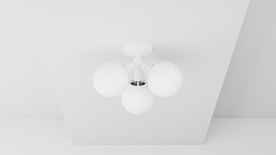 Palmdale - Three Light Semi Flush Fixture - Illuminate Vintage