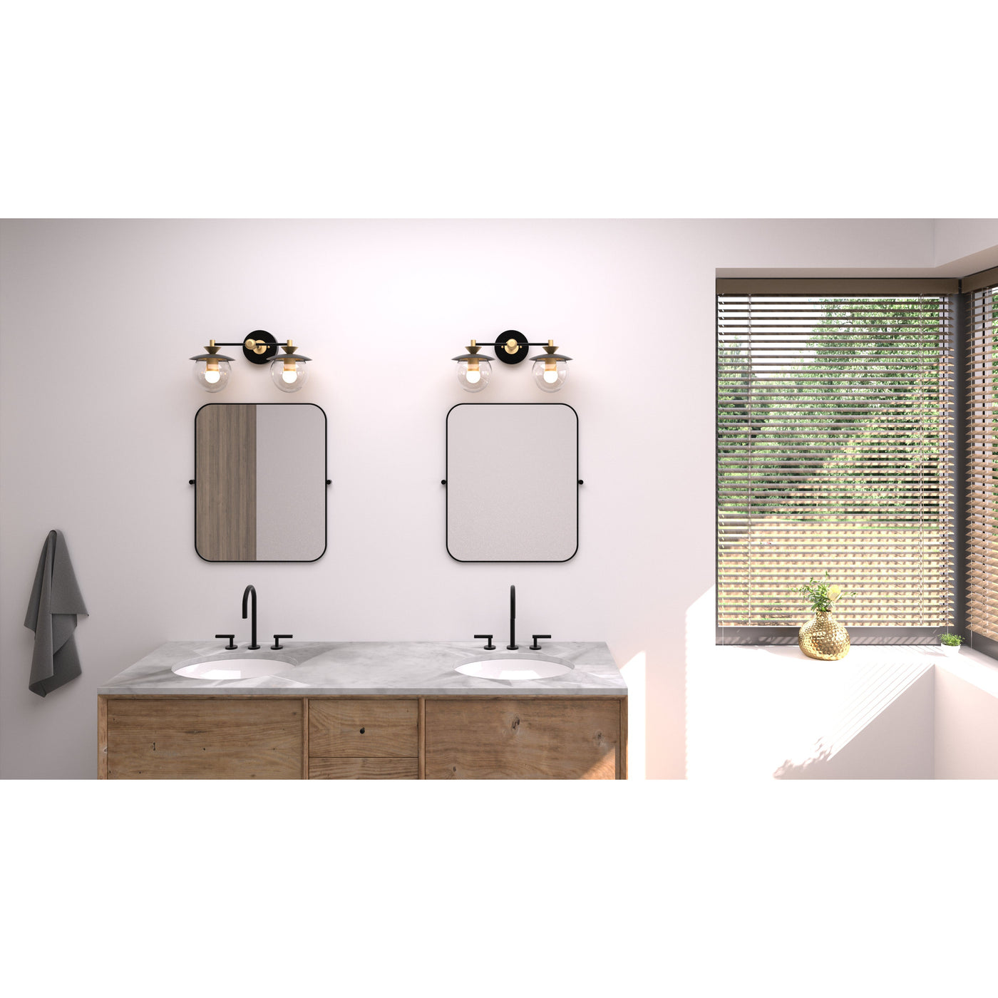 Avondale - Two Light Bathroom Vanity